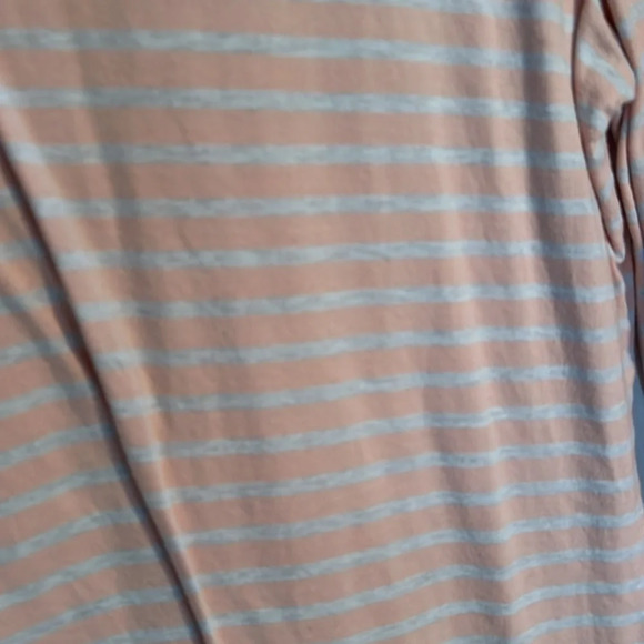 Lands’ End Peach and Grey Turtleneck Medium - Picture 2 of 4